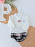 Conjunto rosa: camisola e tapa fraldas 1/3M