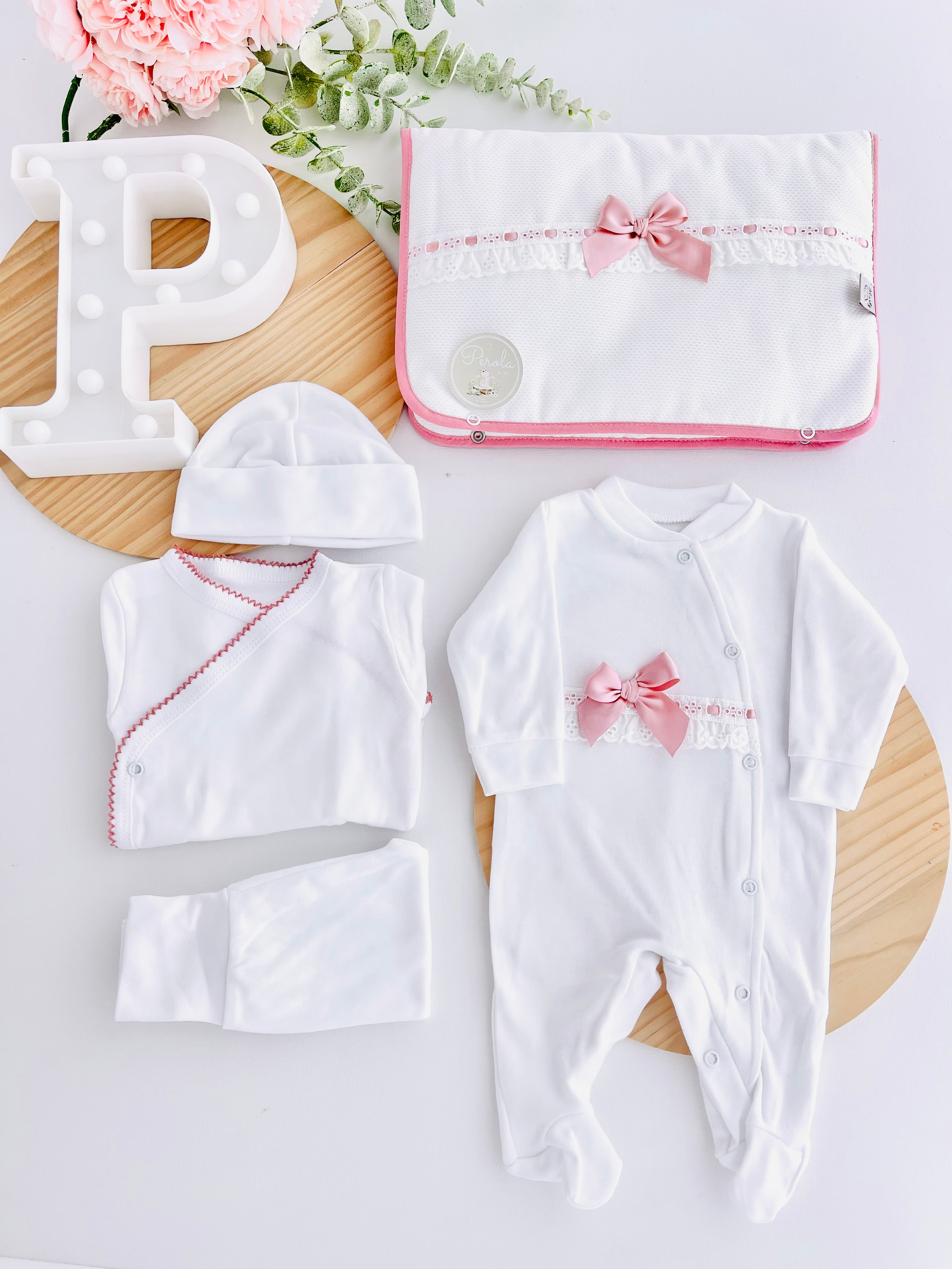 Conjunto primeira roupinha algodão