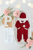 Pack Saída de Maternidade Vermelho · 5 Peças