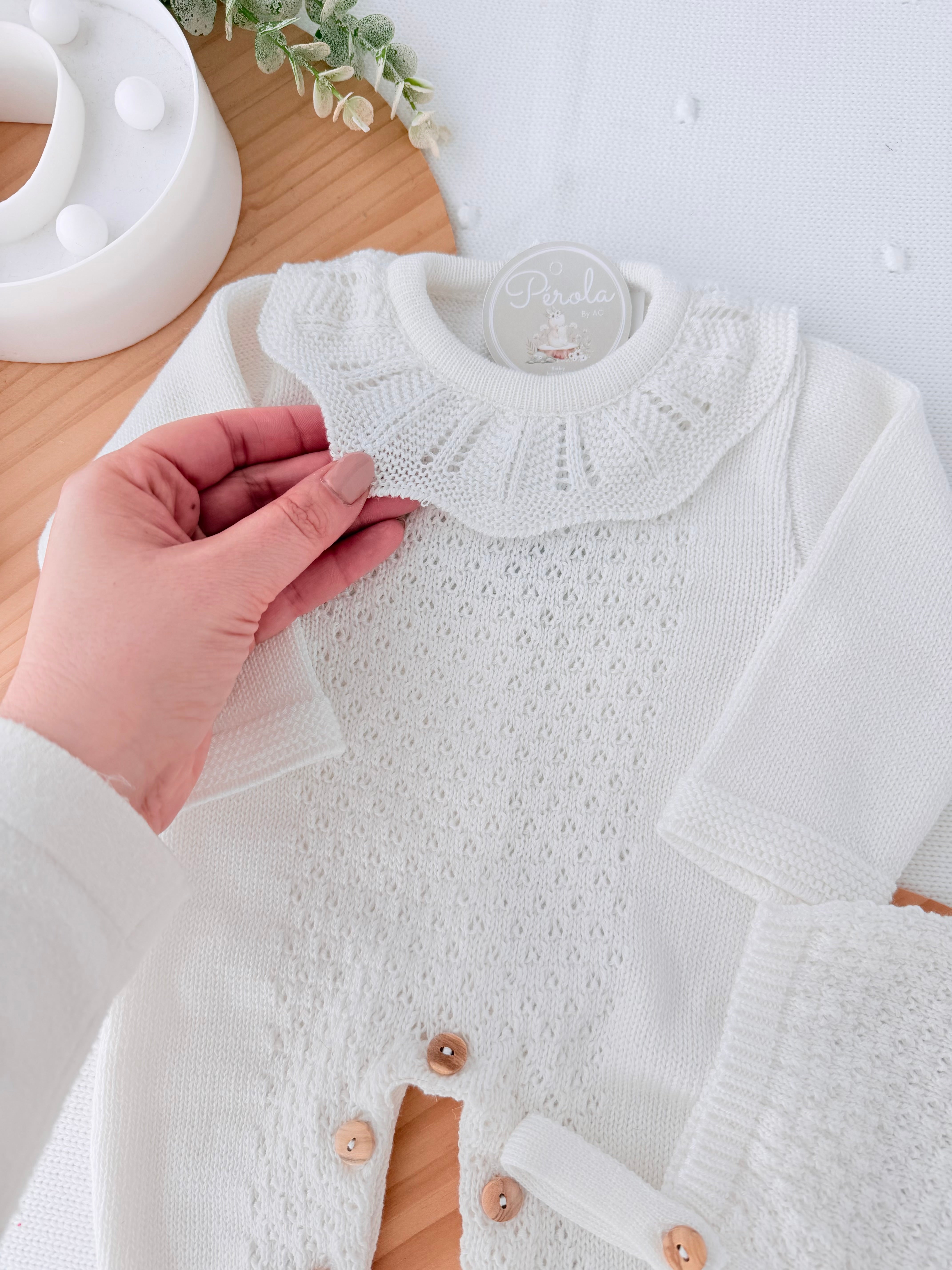Conjunto Baby love: Babygrow e touca recém nascido