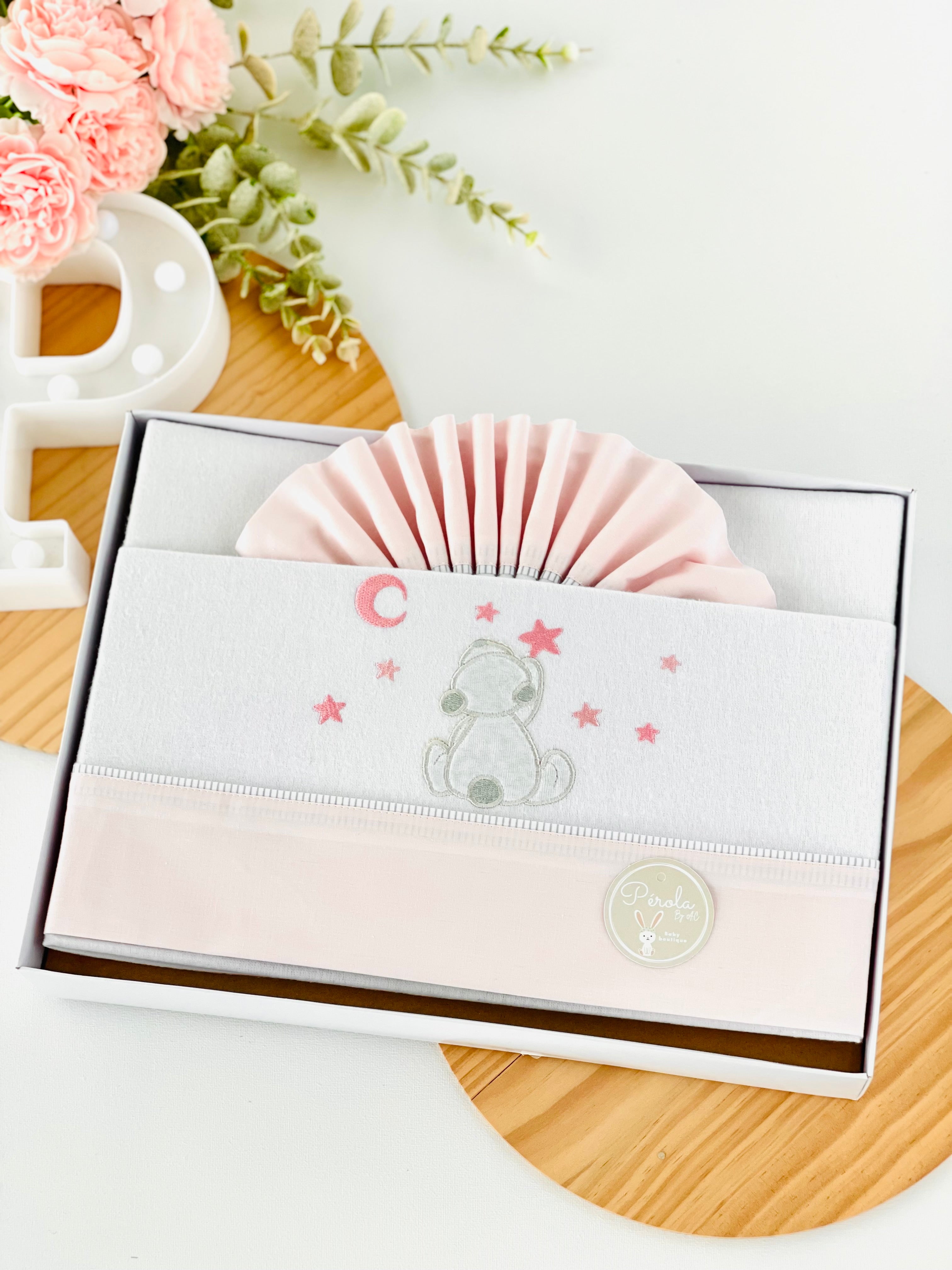 Lençóis flanela cama de grades- ursinhos