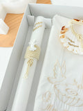 Conjunto para Batizado: vela, toalha e concha Batizado Pomba