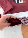 Conjunto casinha unissexo: camisola e calções