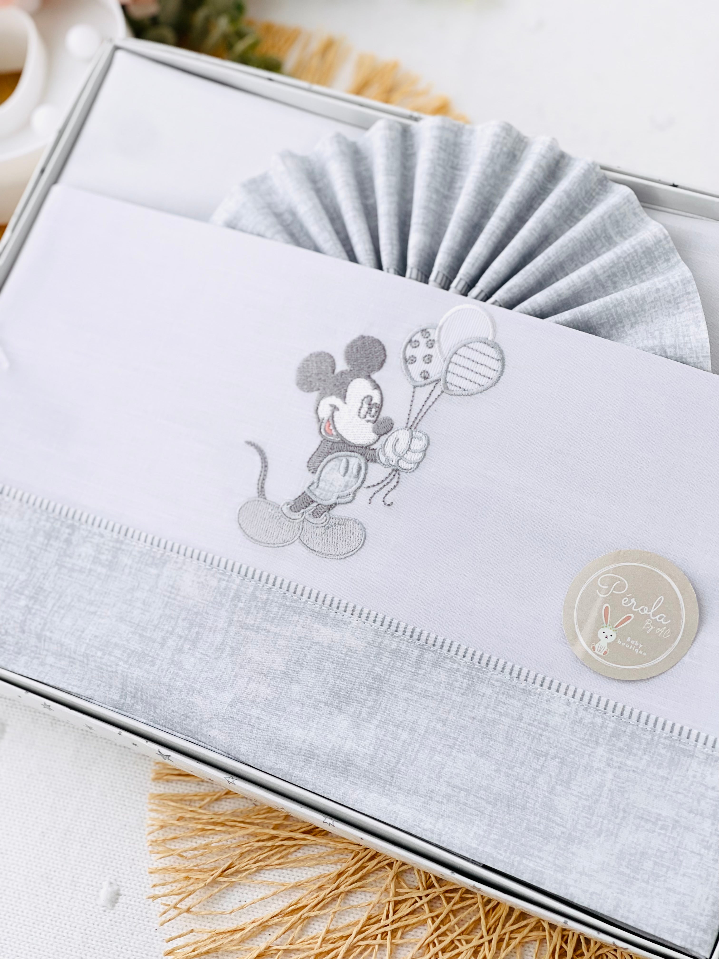 Lençóis ALGODÃO para Cama de grades-Mickey