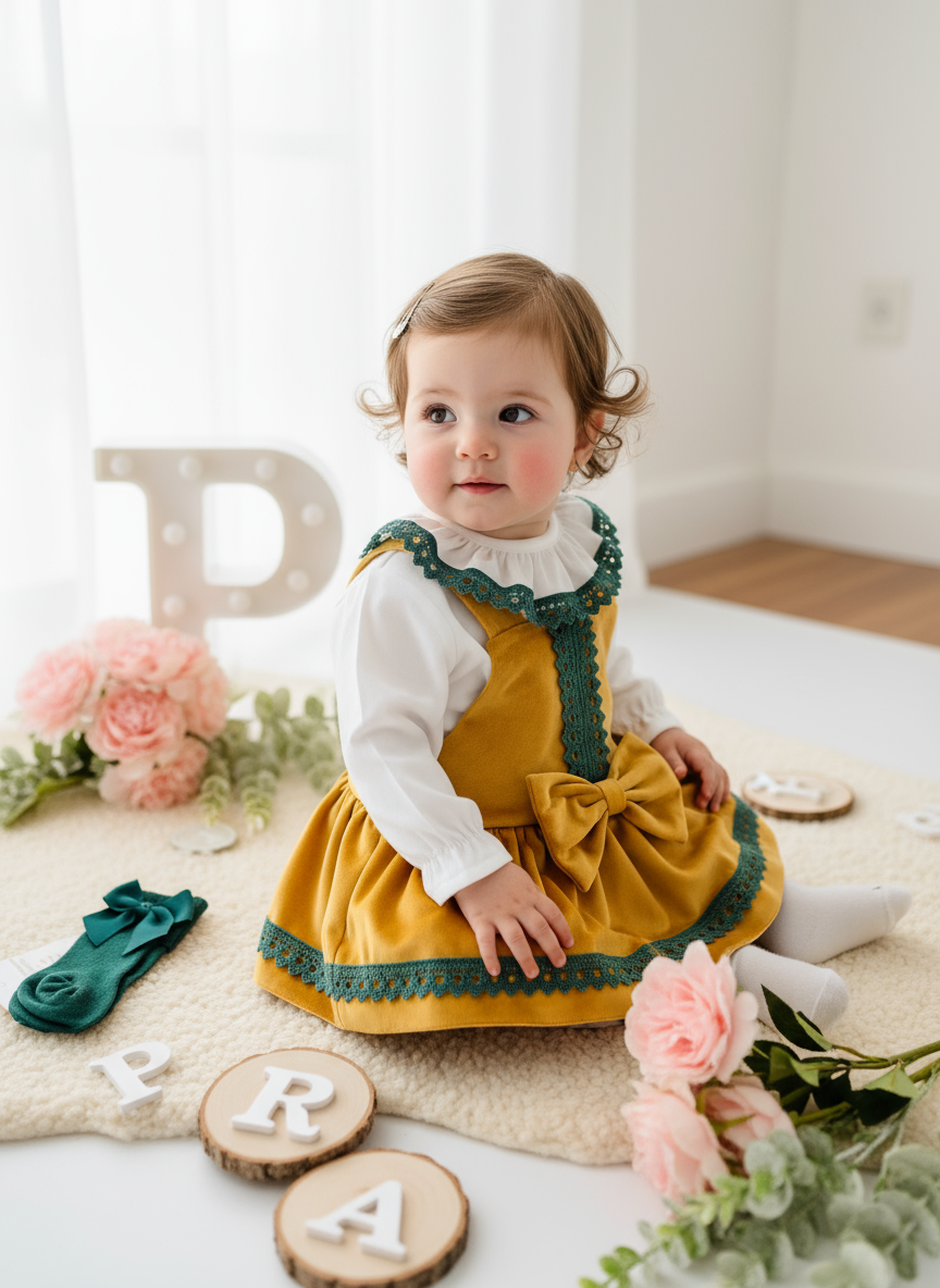 Conjunto amarelo em veludo : Fofo e blusa