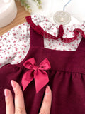 Conjunto Bordeaux Floral