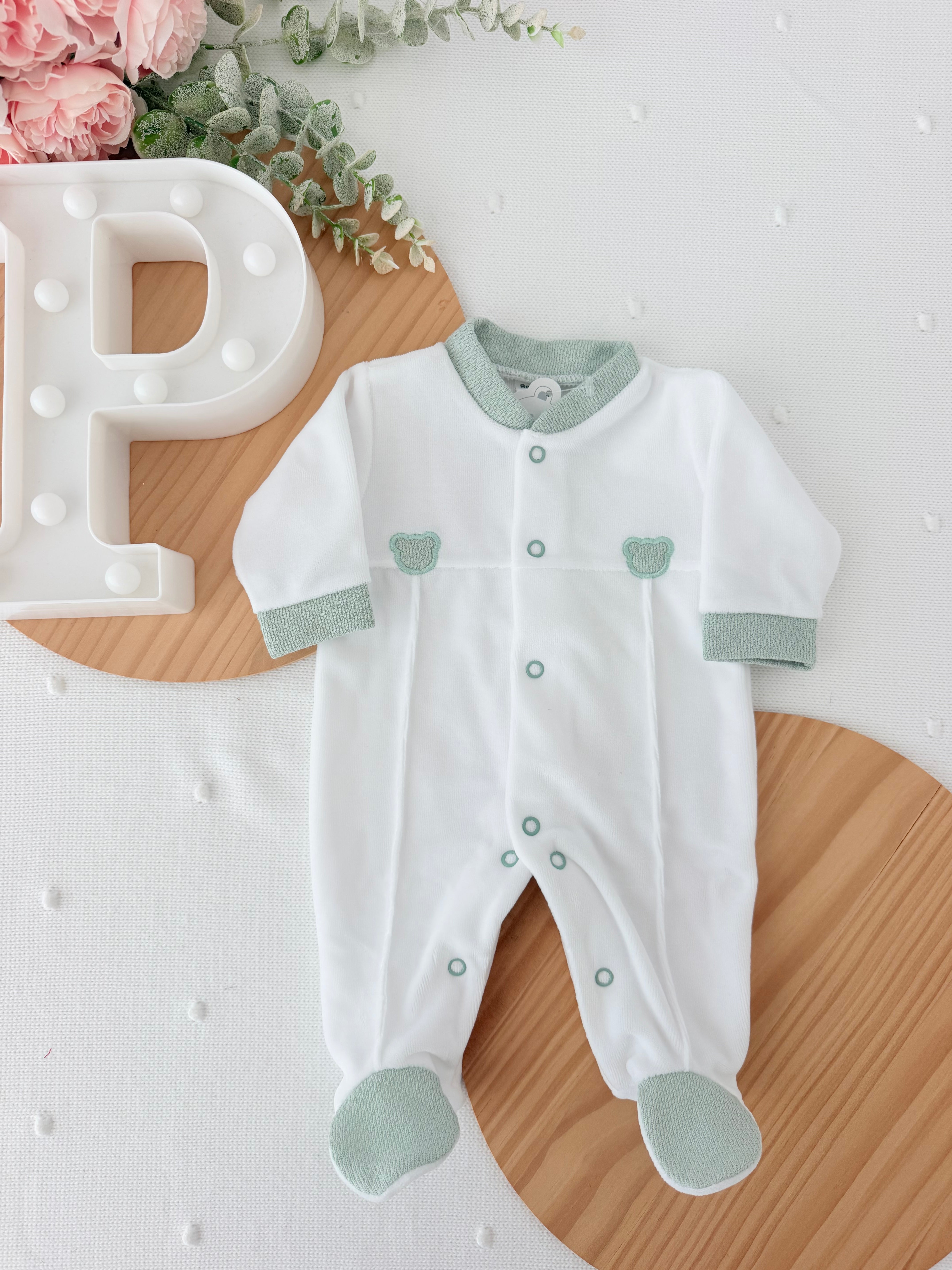 Babygrow Doce Ursinho em Veludo