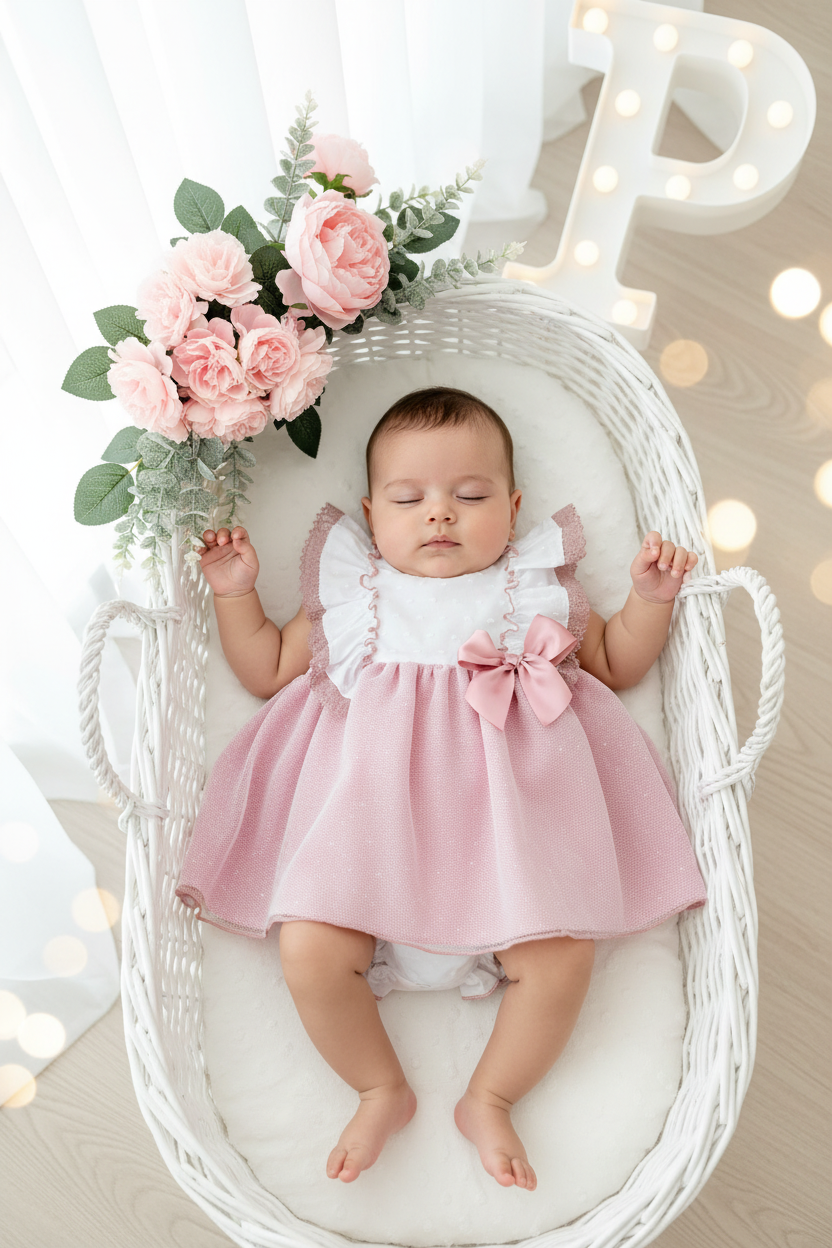 Vestido Madalena: vestido e tapa fraldas