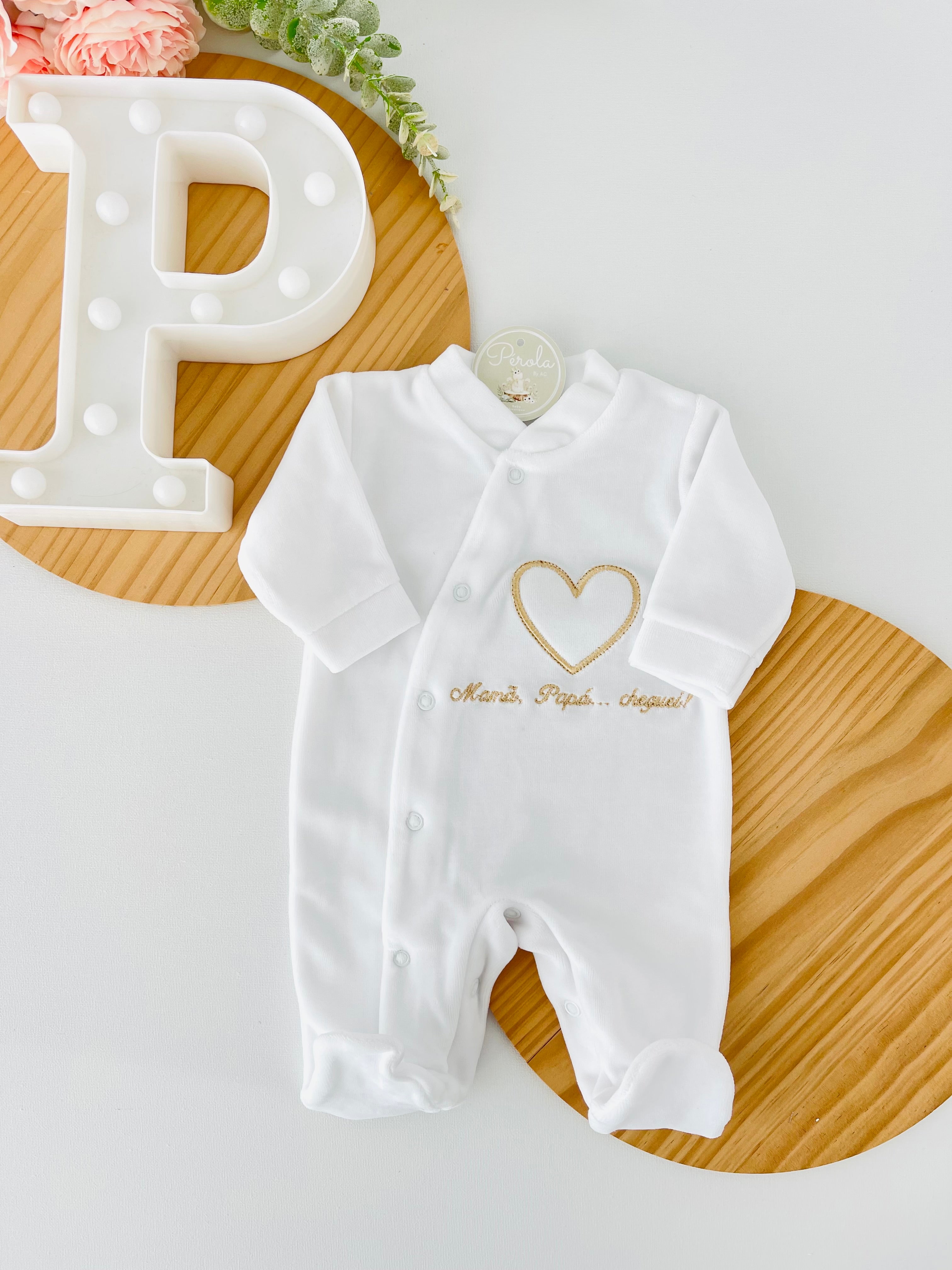 Babygrow tema mamã, papá, cheguei