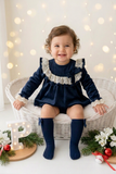 Vestido e tapa fraldas em veludo coleção premium