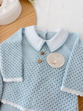 Conjunto azul 100% algodão