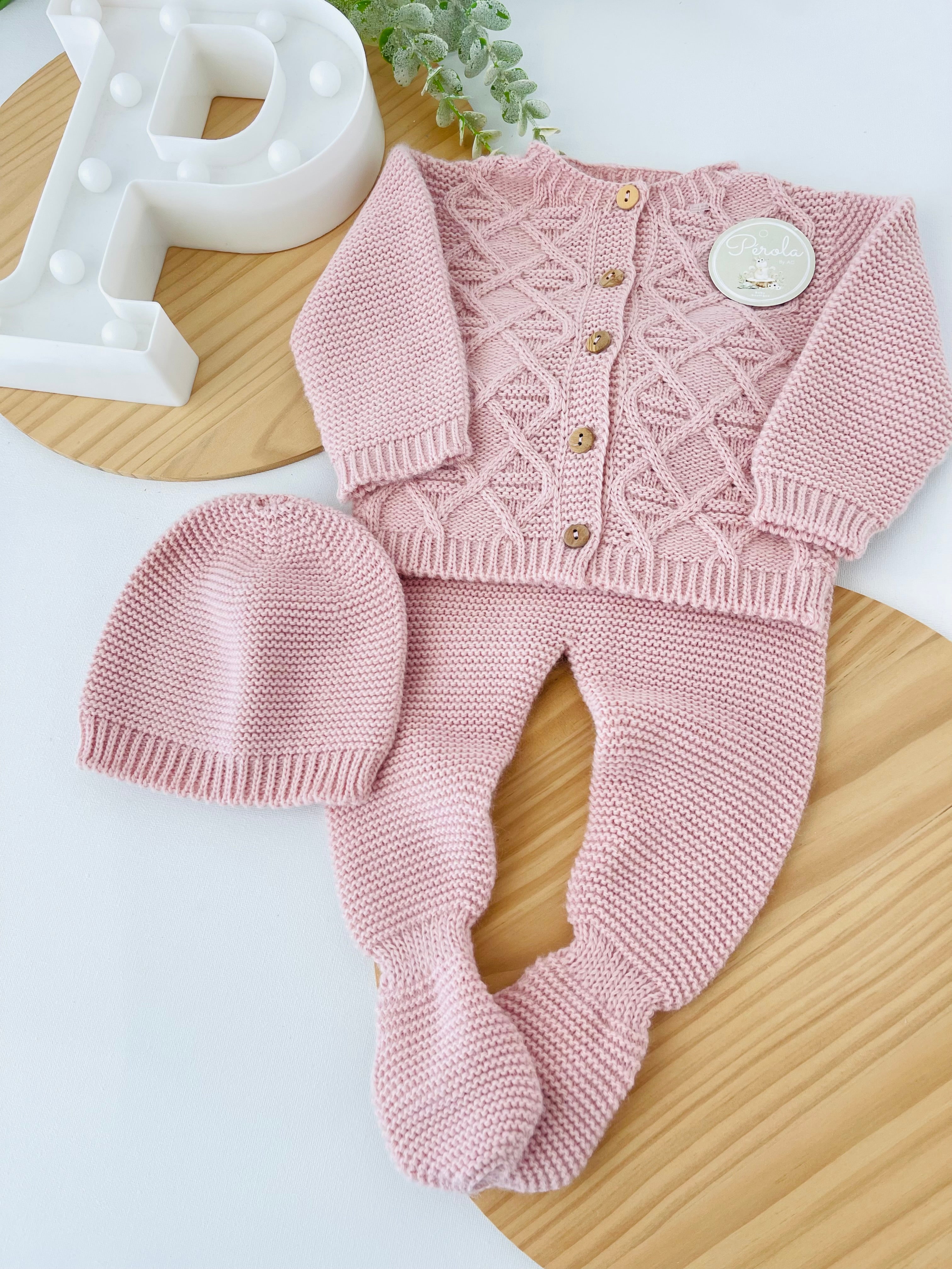 Conjunto casaco, calças e gorro- Outono/Inverno 1/3M 3/6M