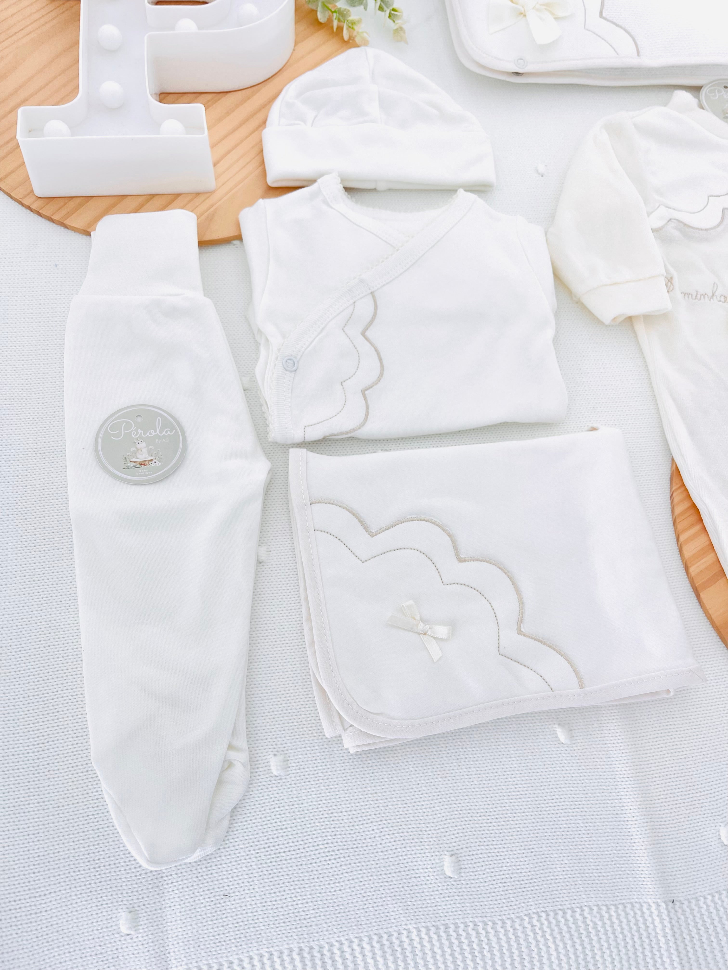 Conjunto primeira roupinha veludo