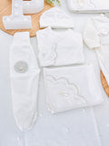 Conjunto primeira roupinha veludo-