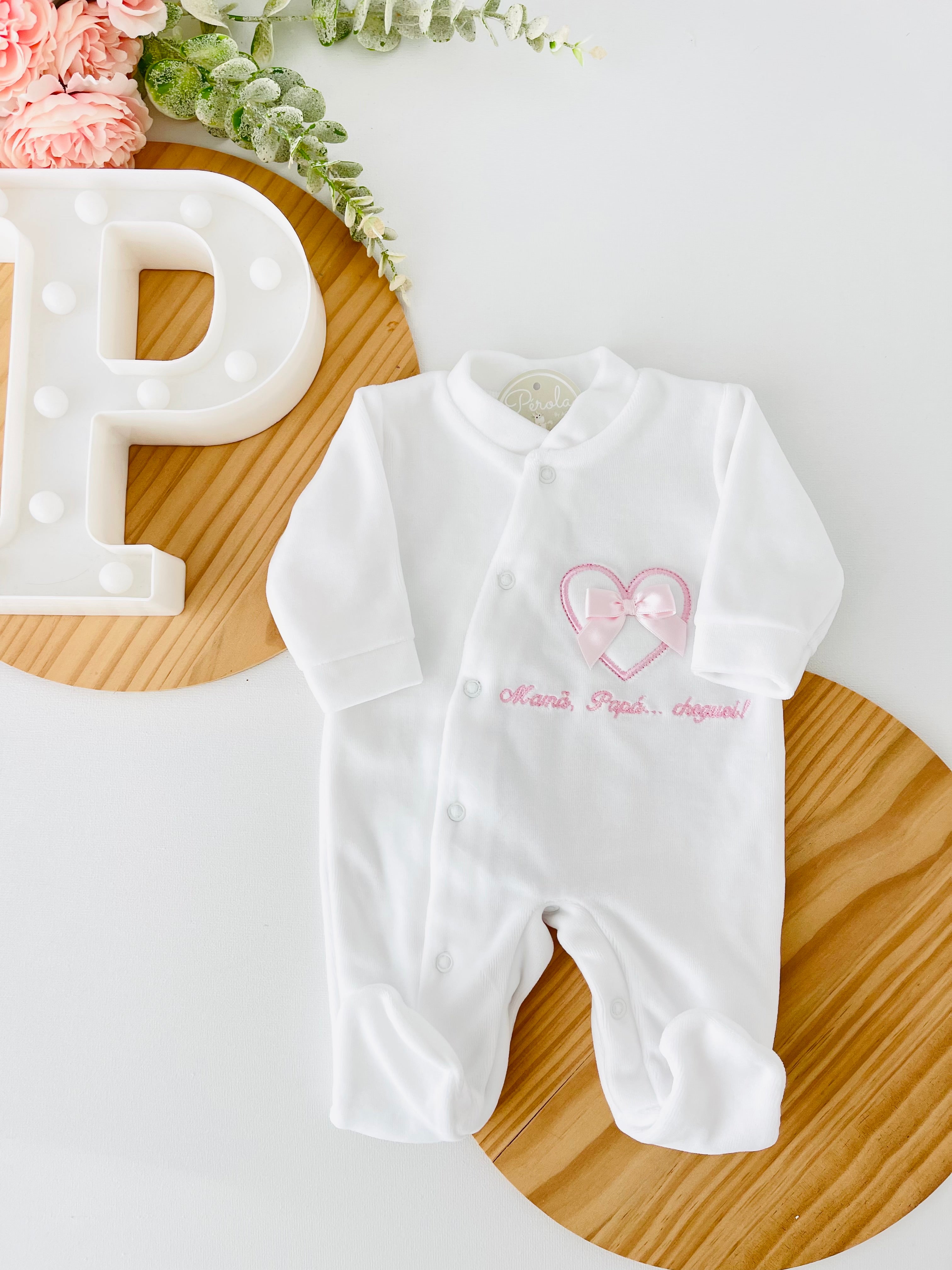 Babygrow tema mamã, papá, cheguei