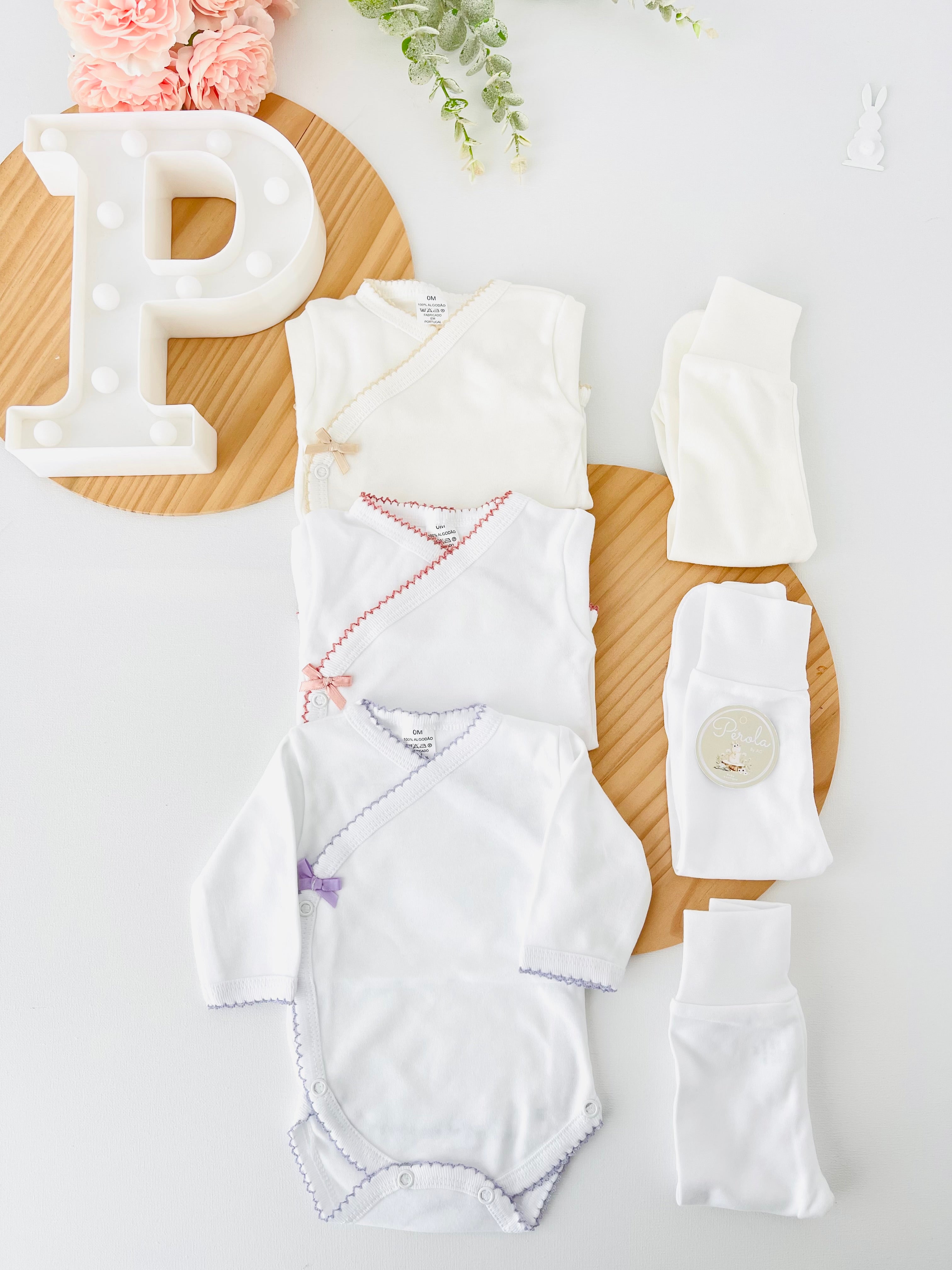 Conjunto interiores ternura: Body e calças