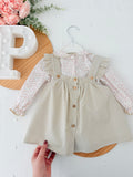 Conjunto Carmo: vestido, tapa fraldas e blusa