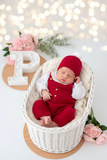 Saída maternidade vermelho menina Outono Inverno