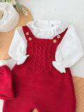 Saída maternidade vermelho menina Outono Inverno