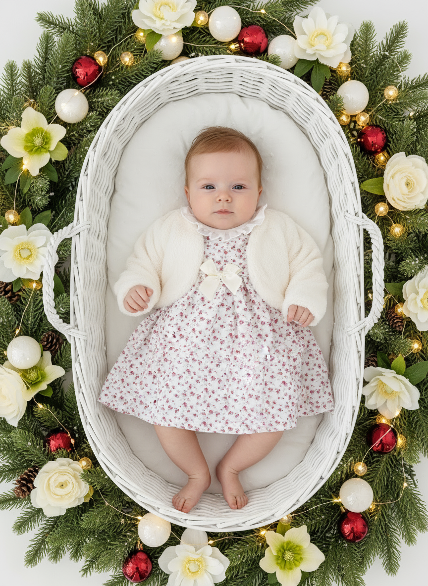 Conjunto Eva: casaco de pêlo, vestido e camisola com golinha