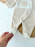Babygrow caracol veludo