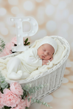 Babygrow e touca pérola em malha Outono Inverno