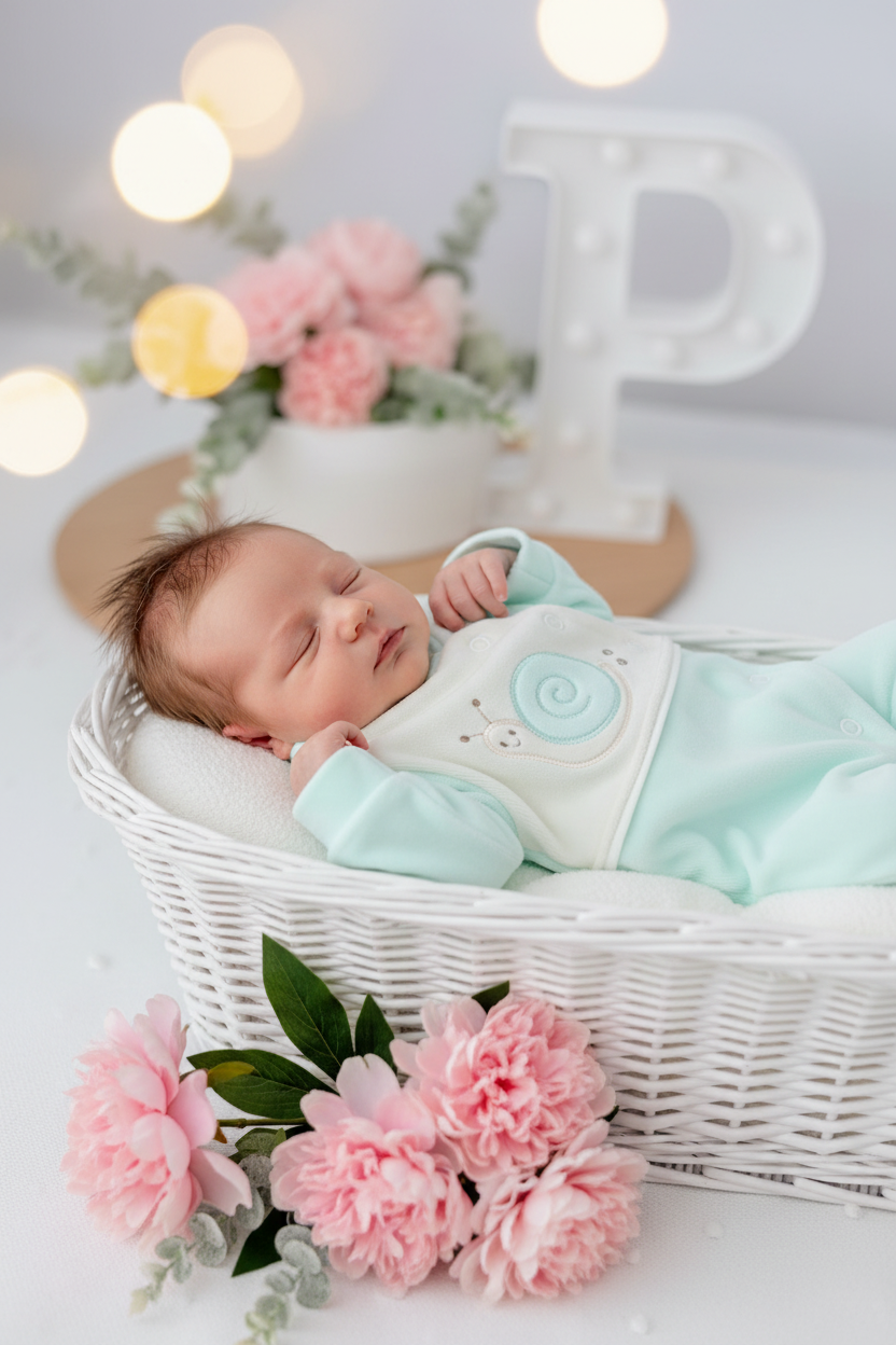 Babygrow caracol veludo