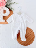 Babygrow veludo renda