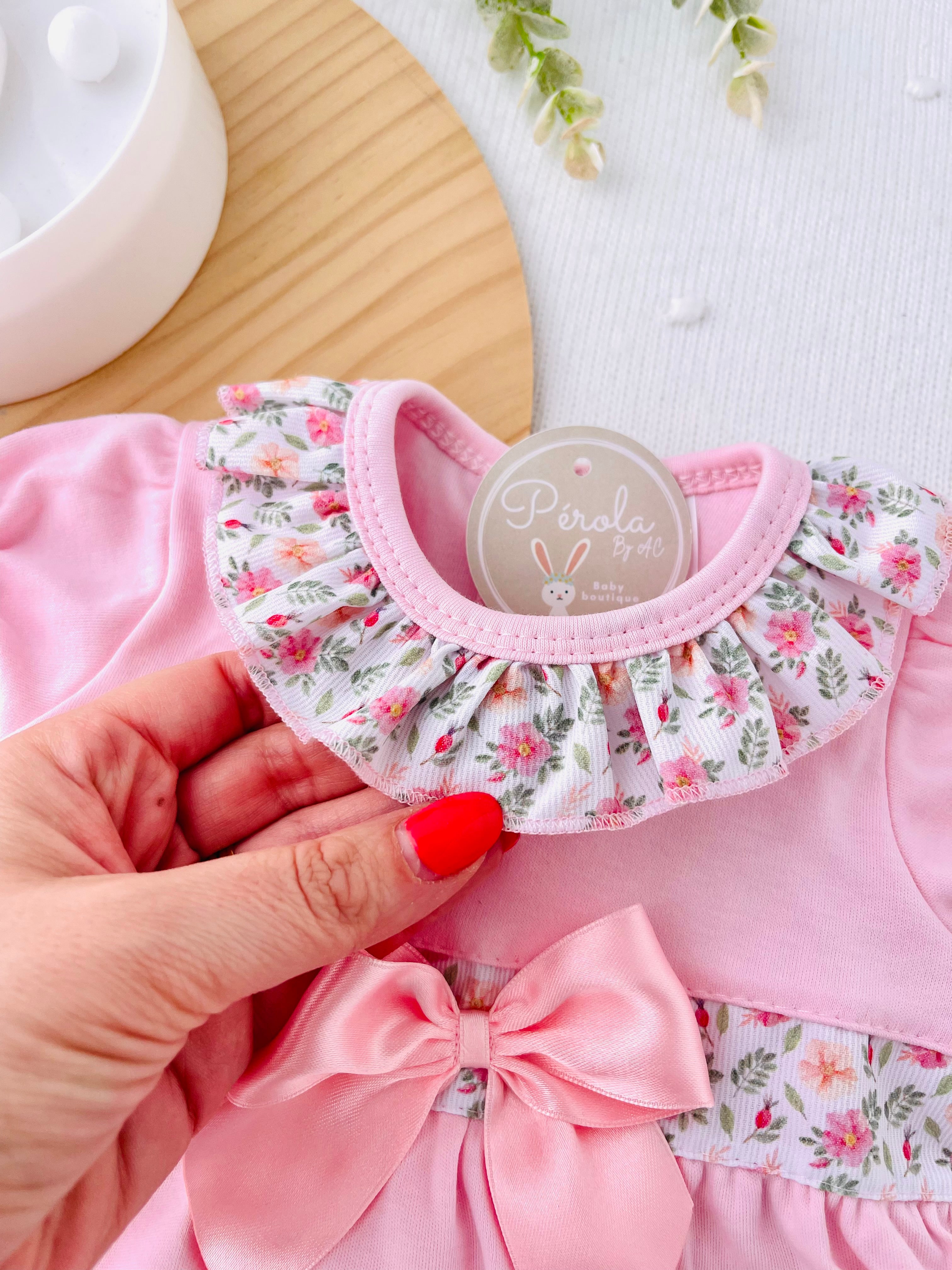 Vestido florzinhas em algodão