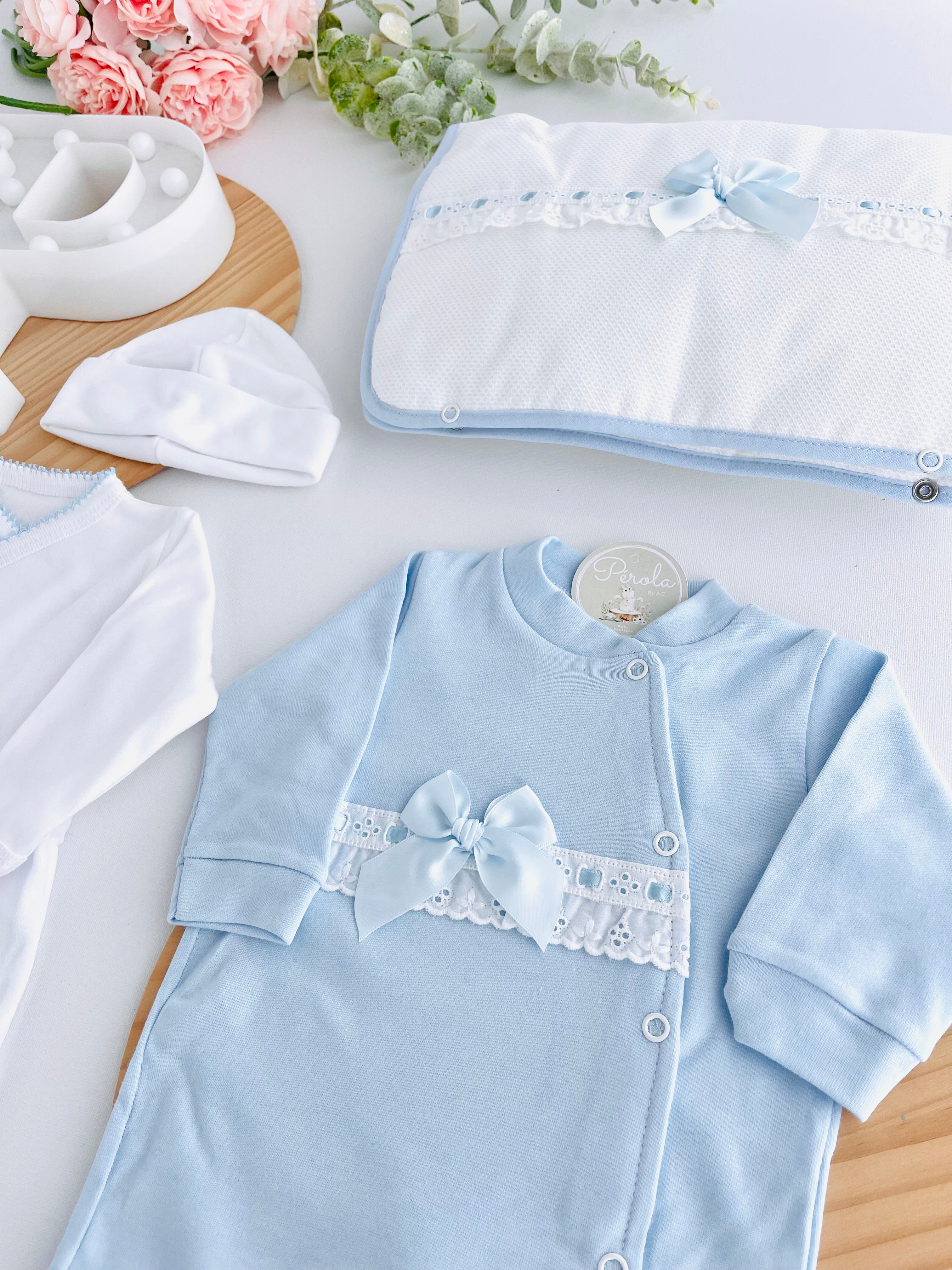 Conjunto primeira roupinha algodão