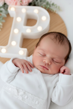 Babygrow veludo fita em renda