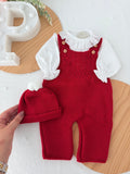 Saída maternidade vermelho menina Outono Inverno