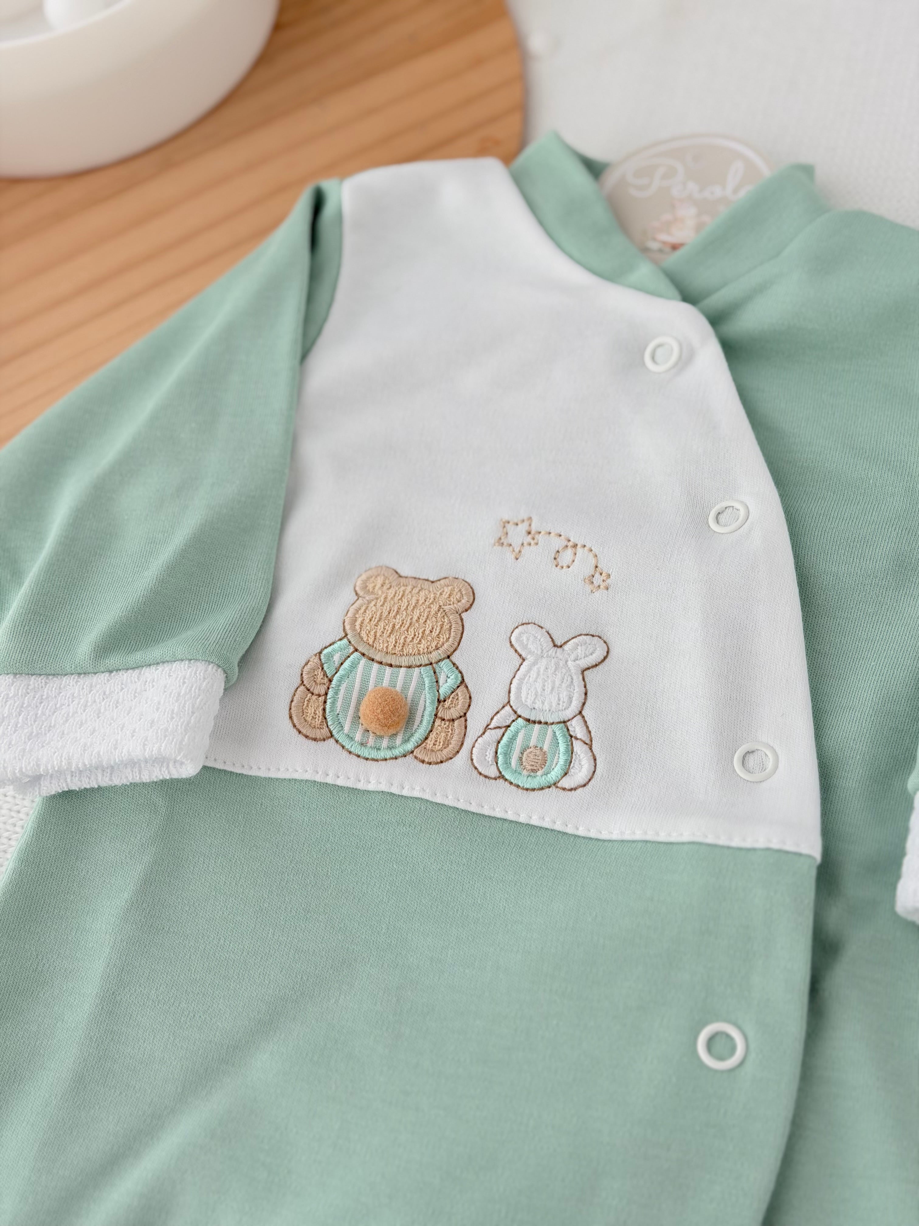 Babygrow pompom algodão