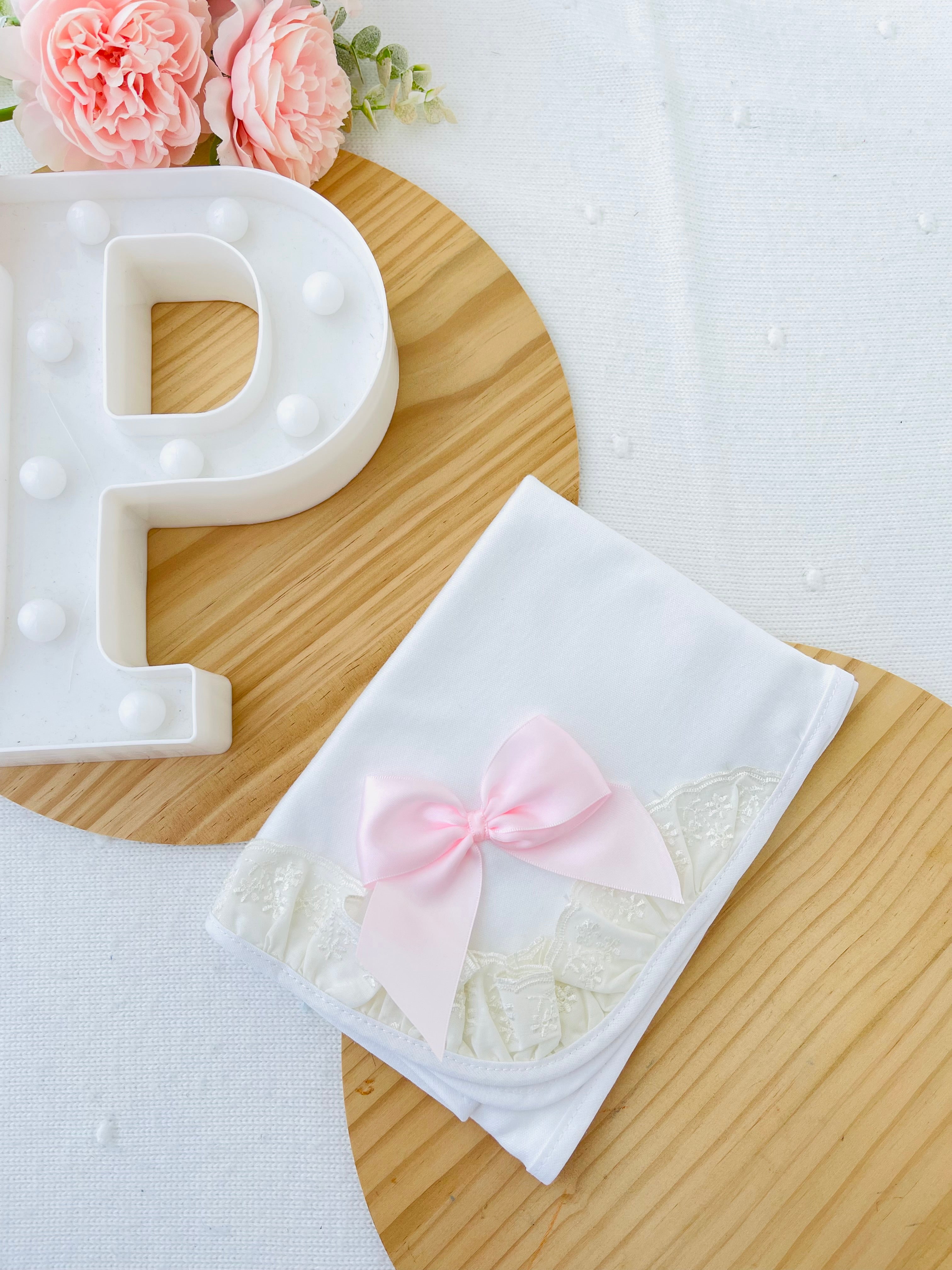 Fralda tema elegante rosa