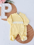 Babygrow veludo fita em renda