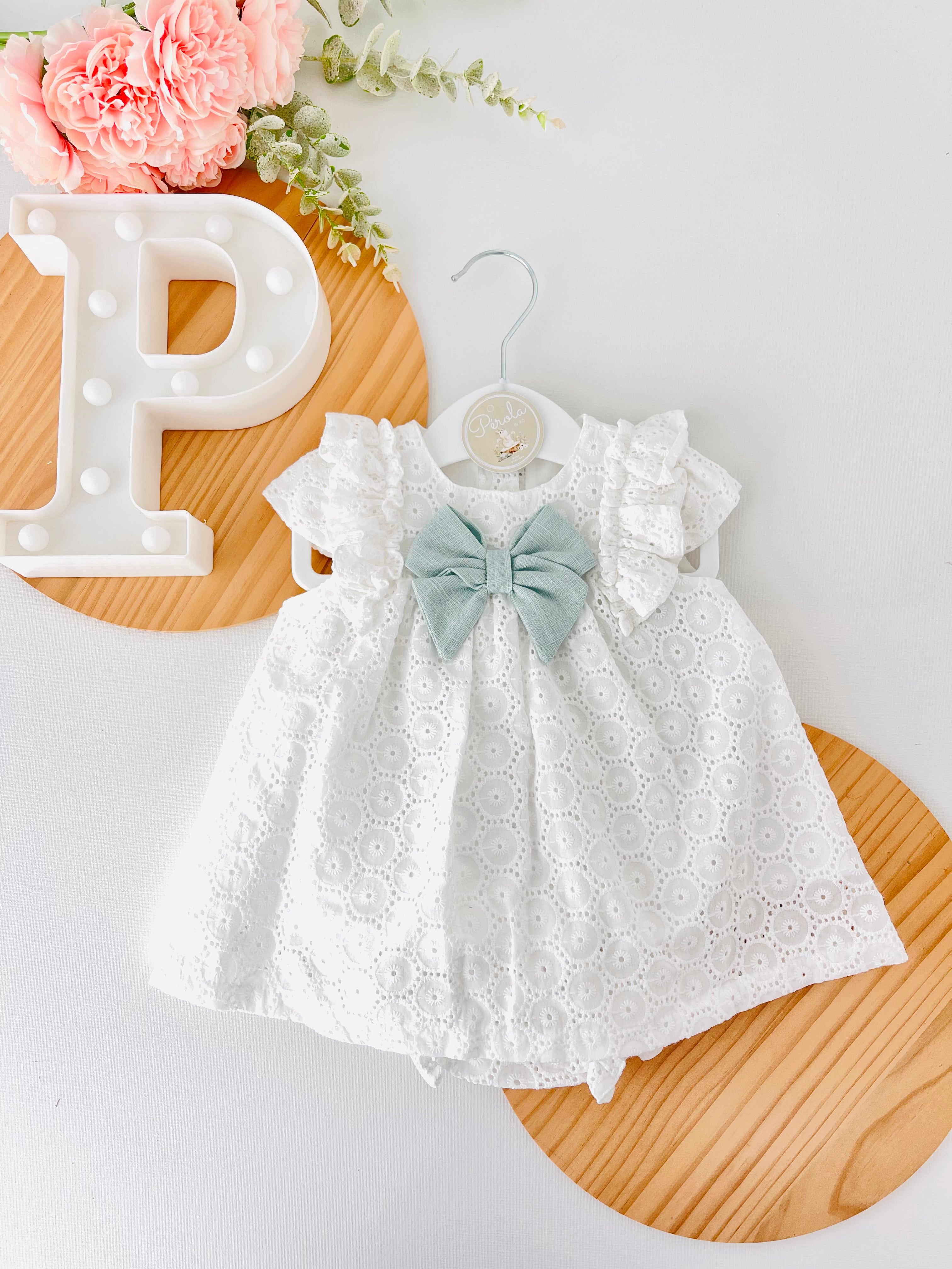 Conjunto Maria : vestido e tapa fraldas