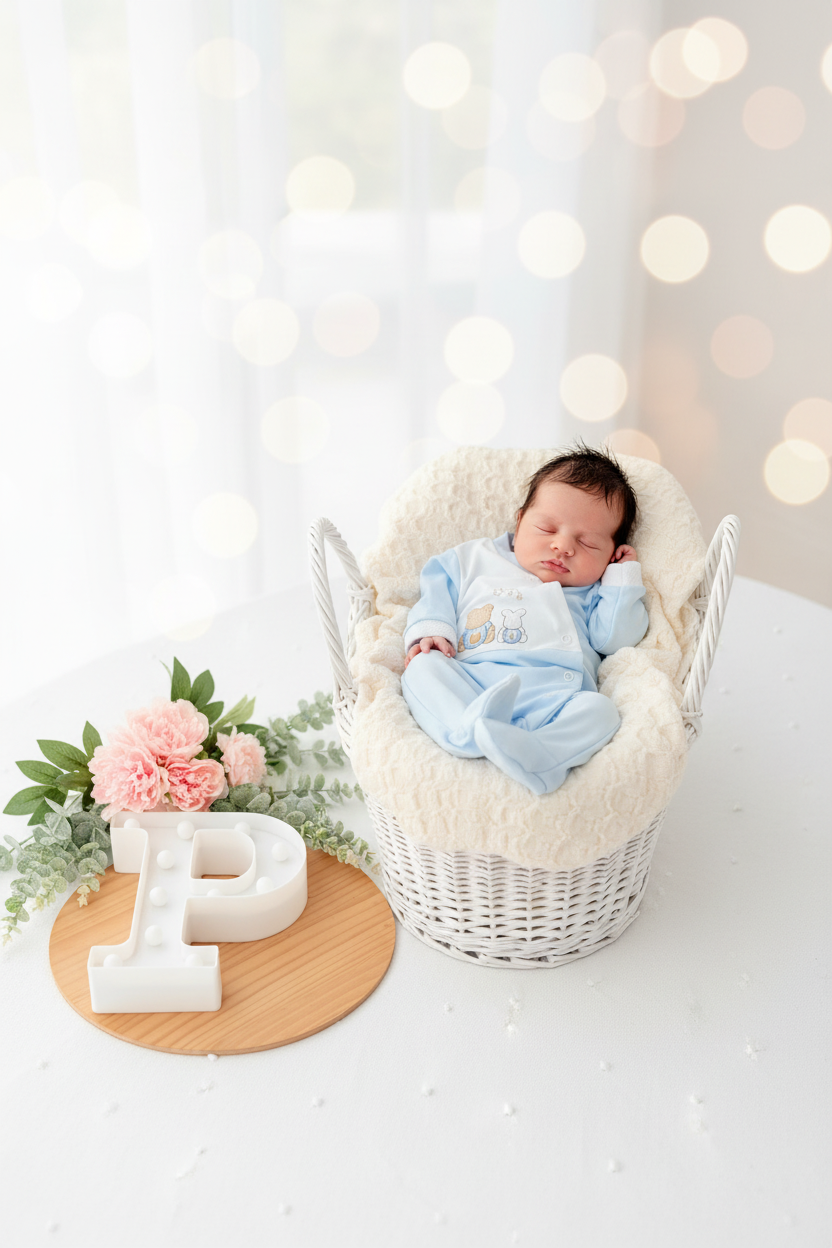 Babygrow pompom algodão