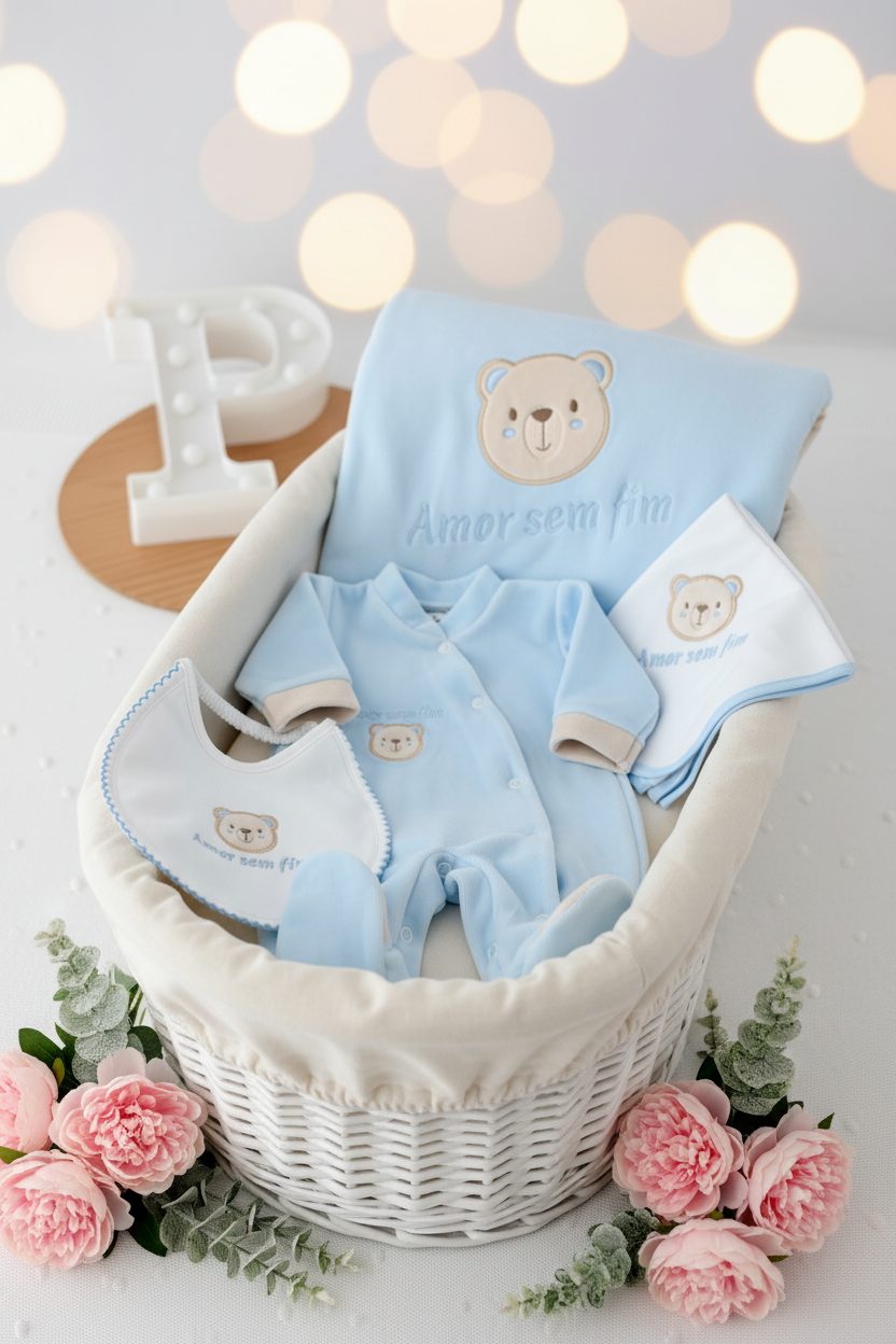 Babygrow tema: Amor sem fim em veludo
