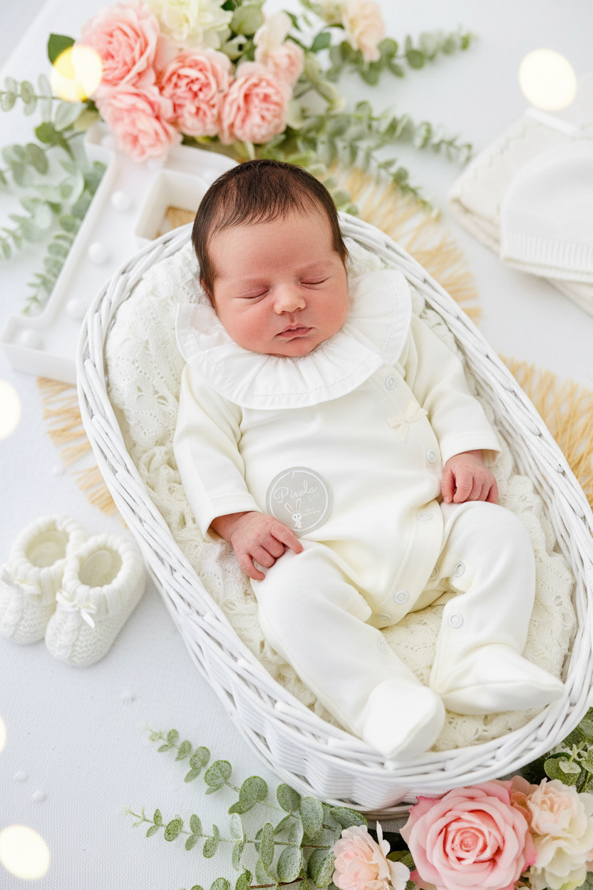 Babygrow carinho em ALGODÃO com golinha grande