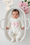Babygrow pérola com renda