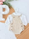 Conjunto bege: fofo e camisa