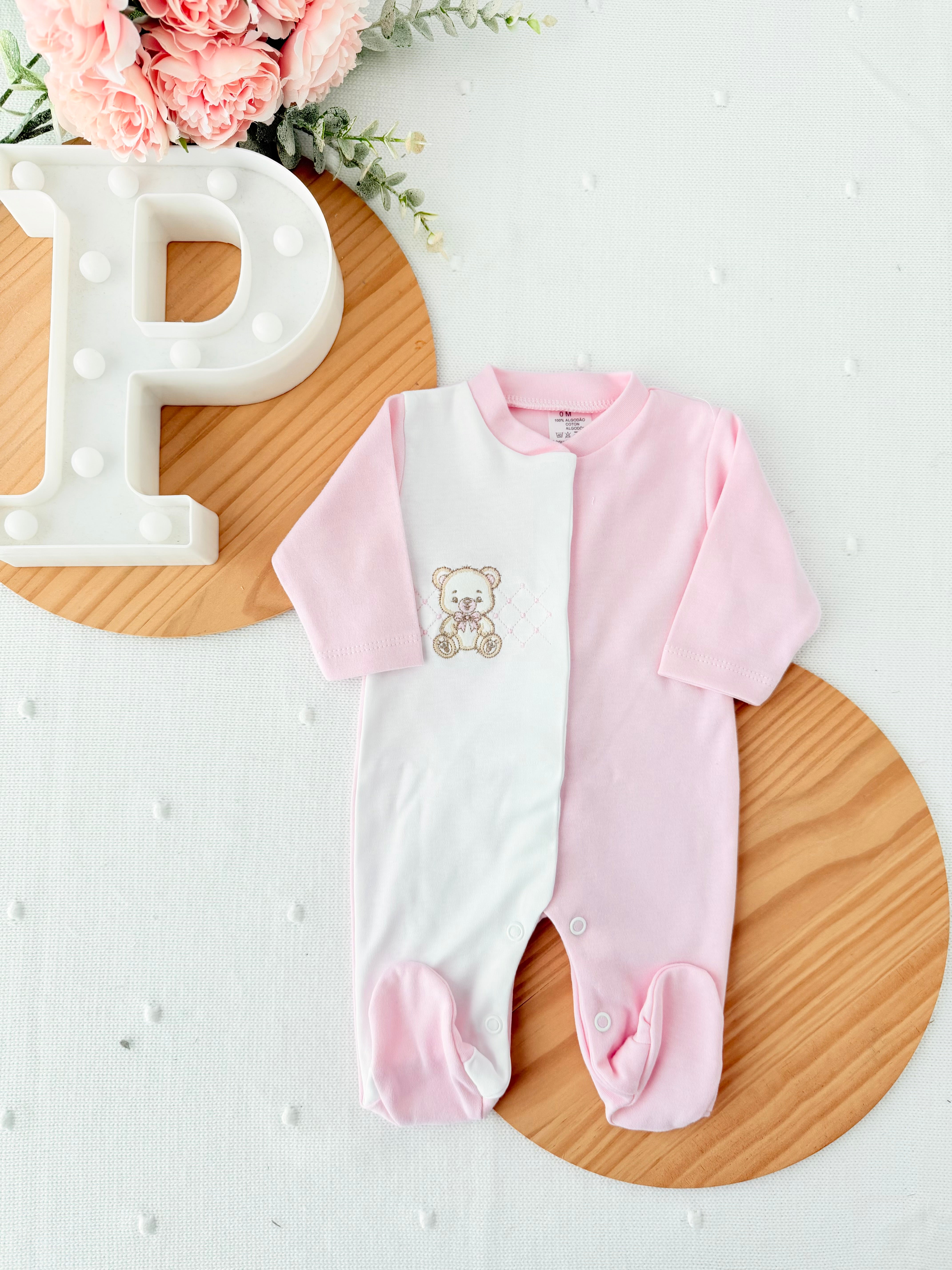 Babygrow ursinho em algodão