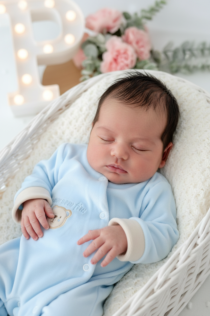 Babygrow tema: Amor sem fim em veludo