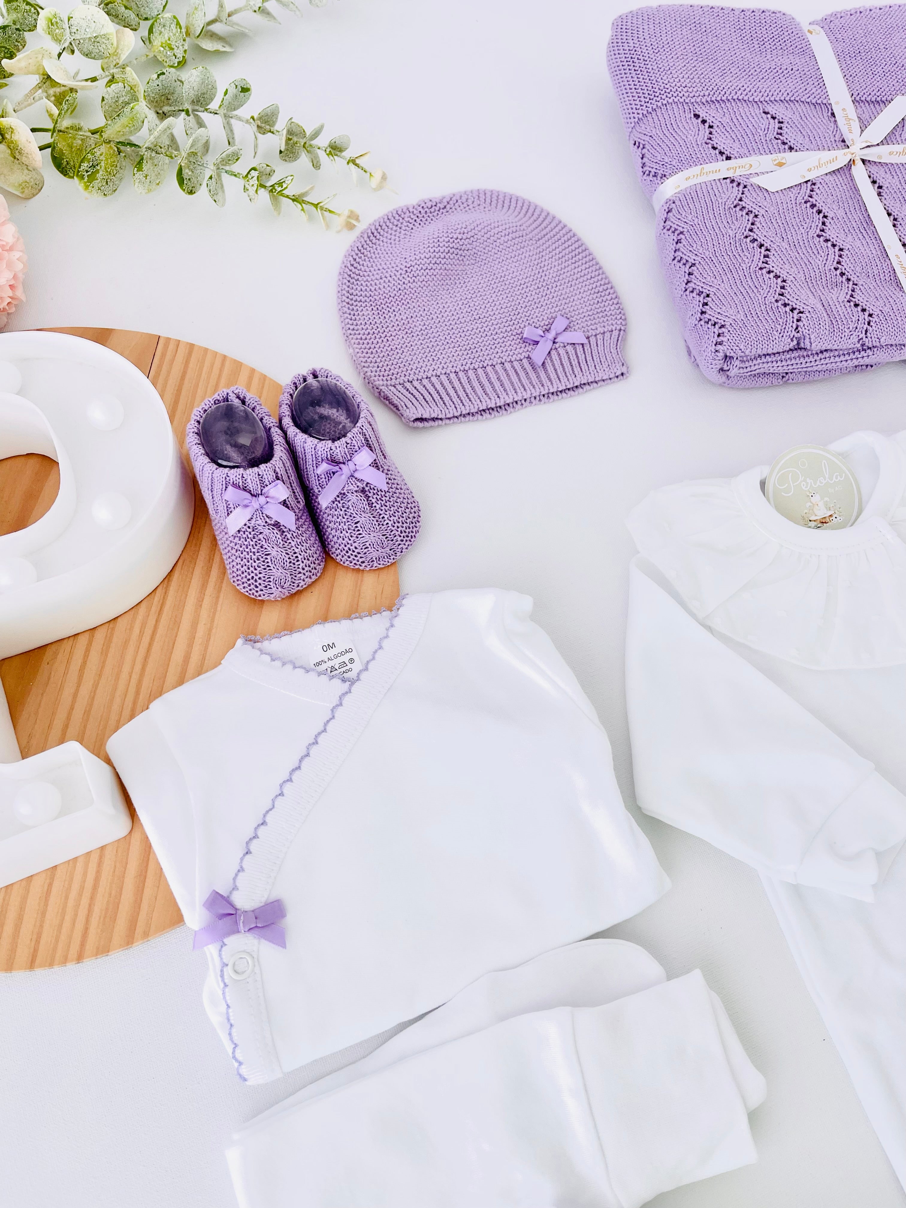 Pack Lilás algodão 8 peças