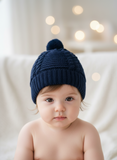 Gorro em malha com pompom