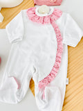 Babygrow em algodão - tema flores