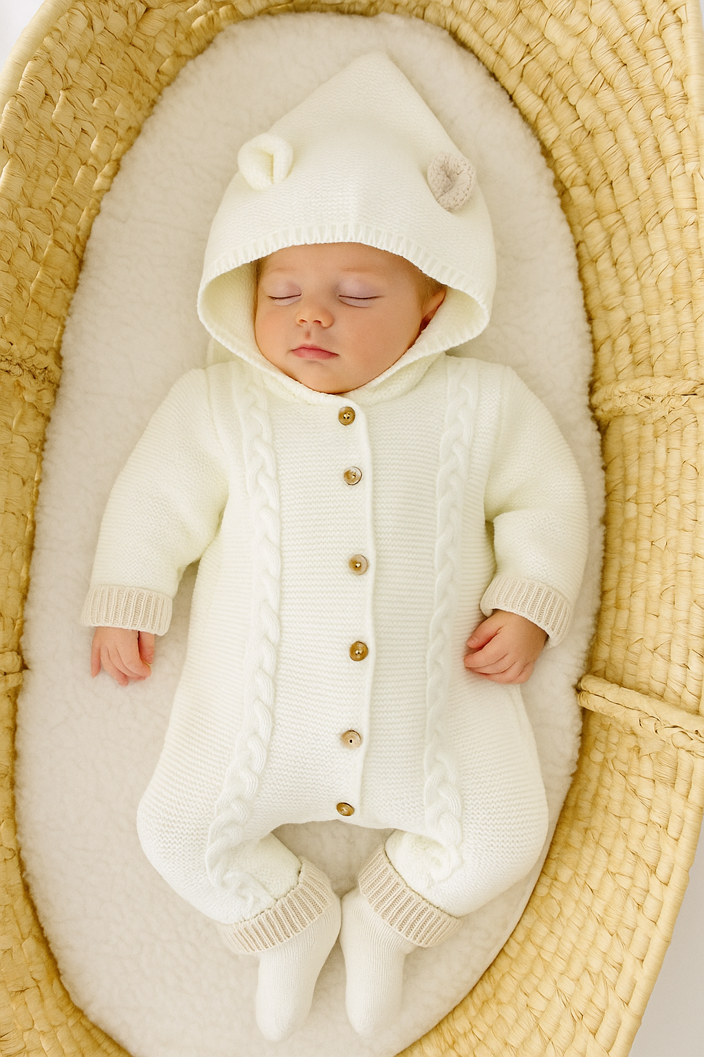 Macacão com orelhinhas unissexo