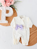 Babygrow pérola com renda