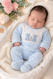 Conjunto veludo: Calças e camisola 1M e 2M