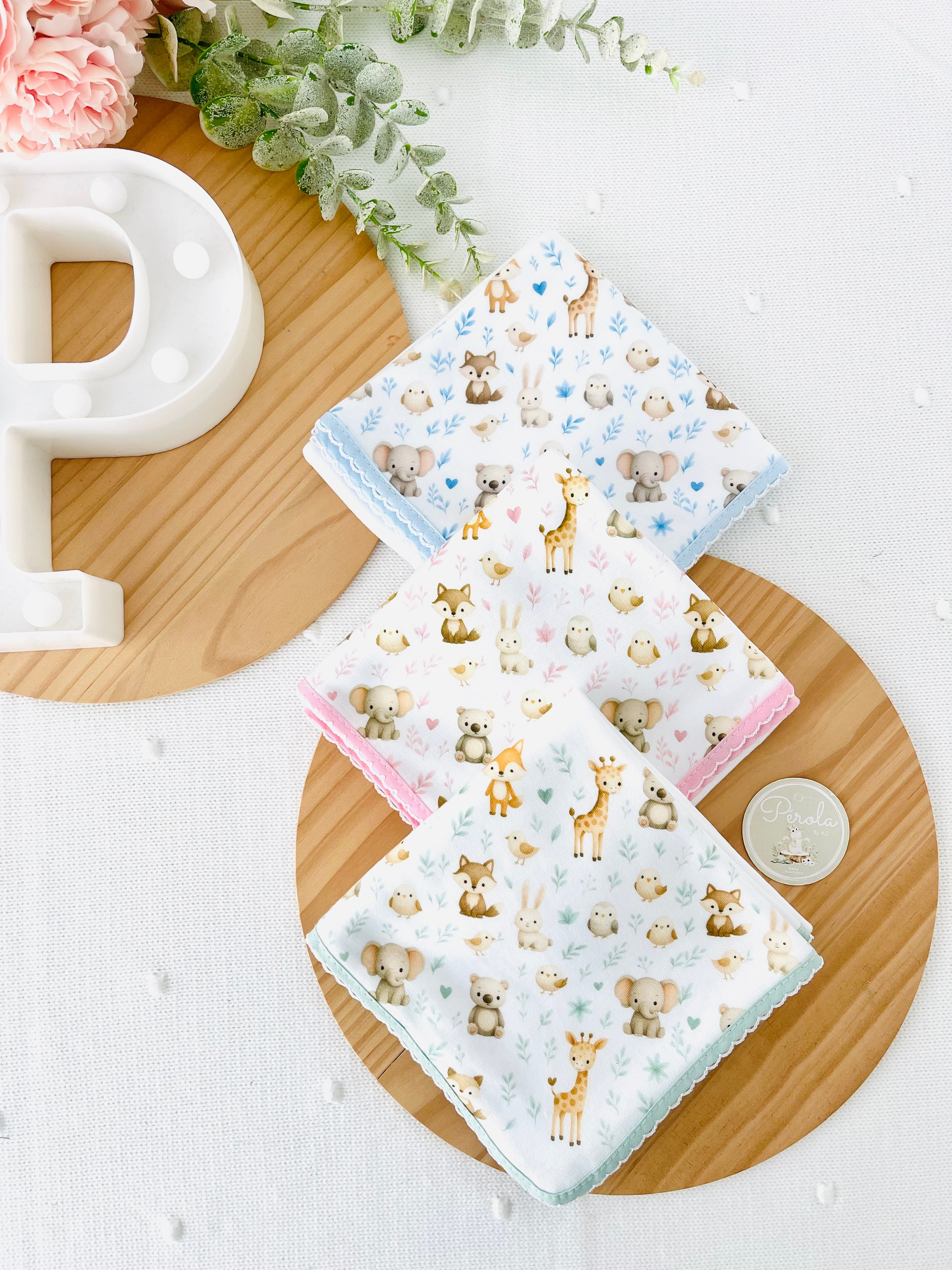 Fralda tema animais amorosos